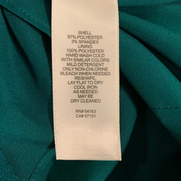 Eliza J Puff Sleeve Shift Dress NWOT green size 4 - Picture 15 of 15